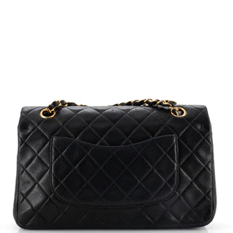 Chanel Vintage Classic Double Flap Bag Quilted Lambskin Medium