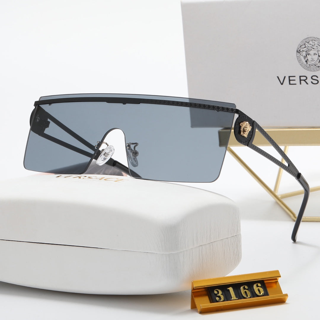 5 color simple one-piece one-piece horizontal frame polarized sunglasses