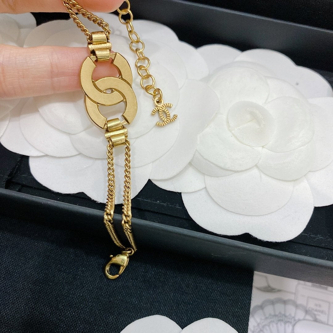 CHANEL Retro Distressed Handmade Bracelet