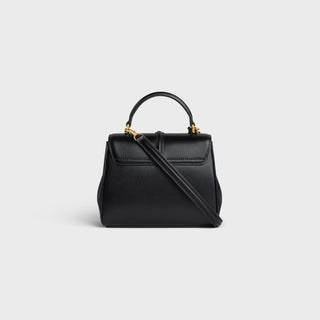 MINI 16 IN SATINATED CALFSKIN BLACK