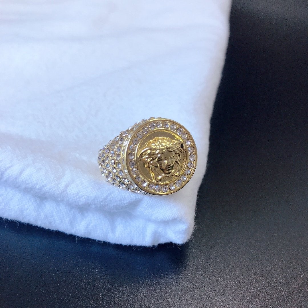 VERSACE Luxury Carved Ring