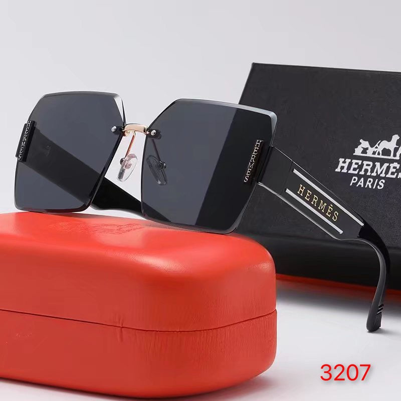 6 colors frameless Hermes sunglasses