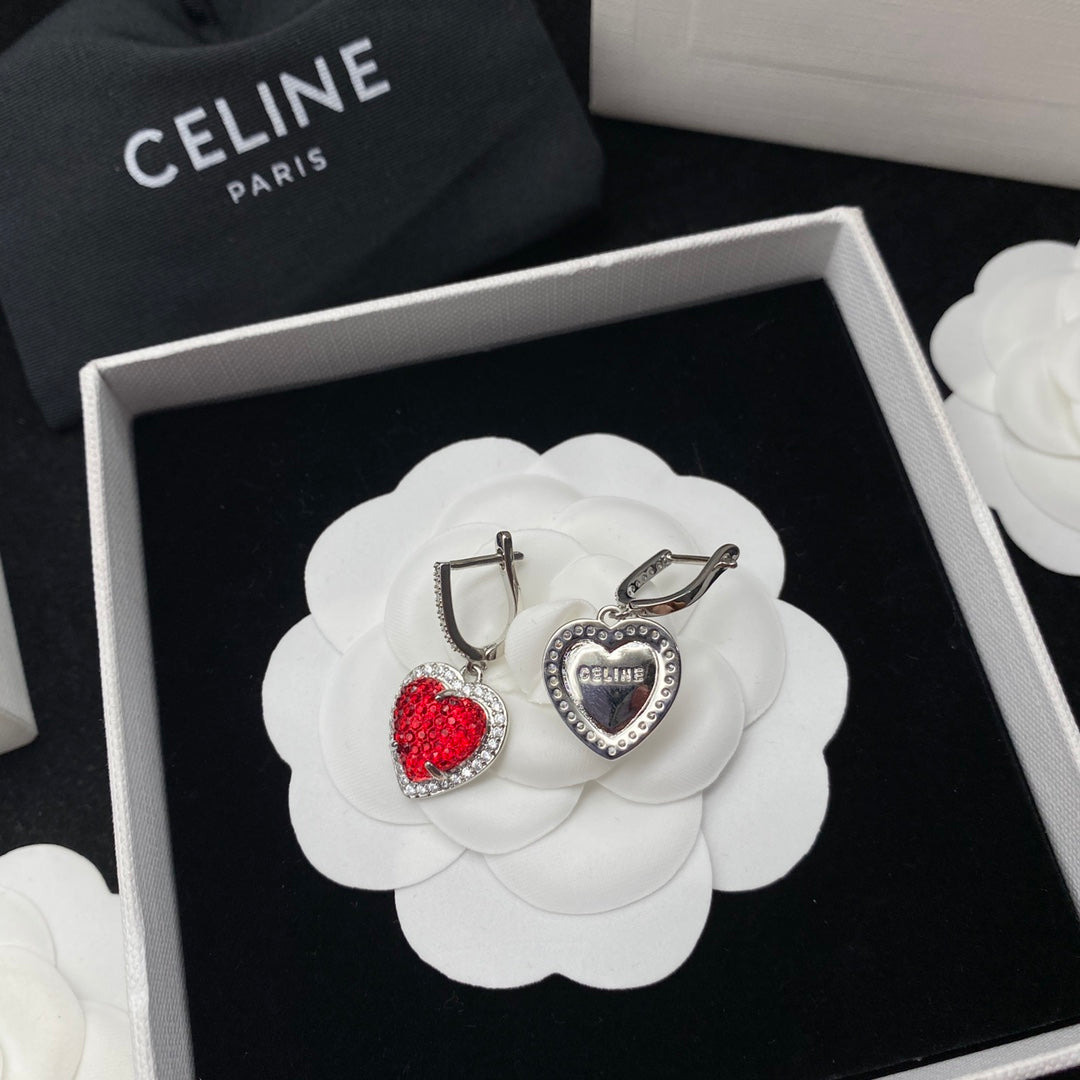 CELINE Love Necklace and Bracelet and Stud Earrings
