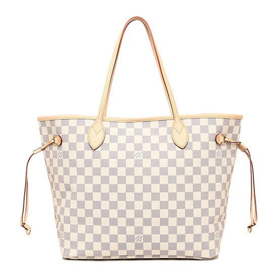 LV N51108 Neverfull GM Shoulder Bag Damier Azur Canvas