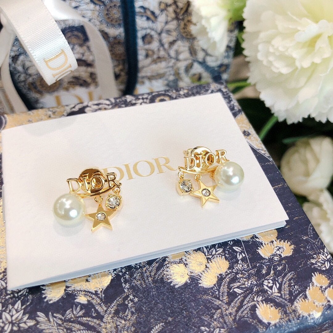 DIOR Glazed Pearl Earrings