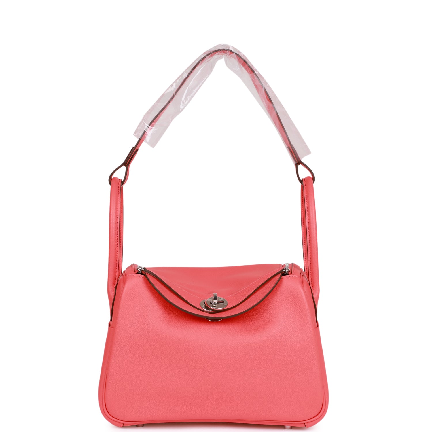Hermès Lindy 26 Rose Texas Evercolor Palladium Hardware