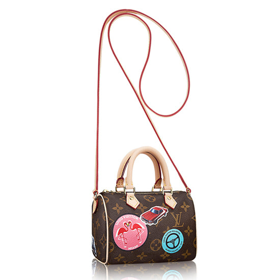 LV M62208 Nano Speedy Crossbody Bag Monogram Canvas