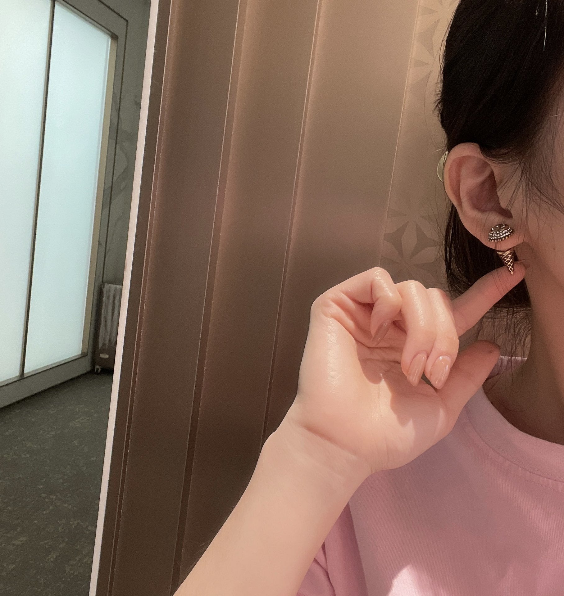GUCCI retro ice cream rhinestone earrings