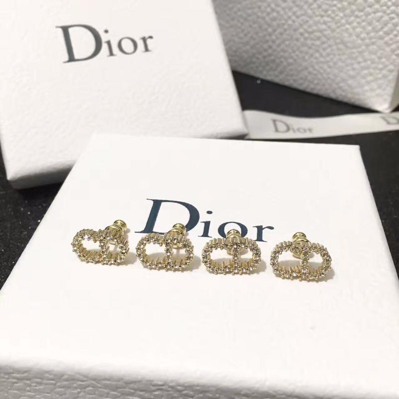 DIOR Simple Diamond Earrings
