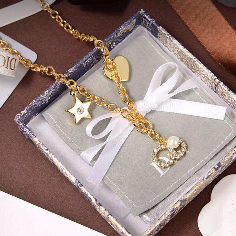 DIOR Luxury Pearl Crystal Necklace