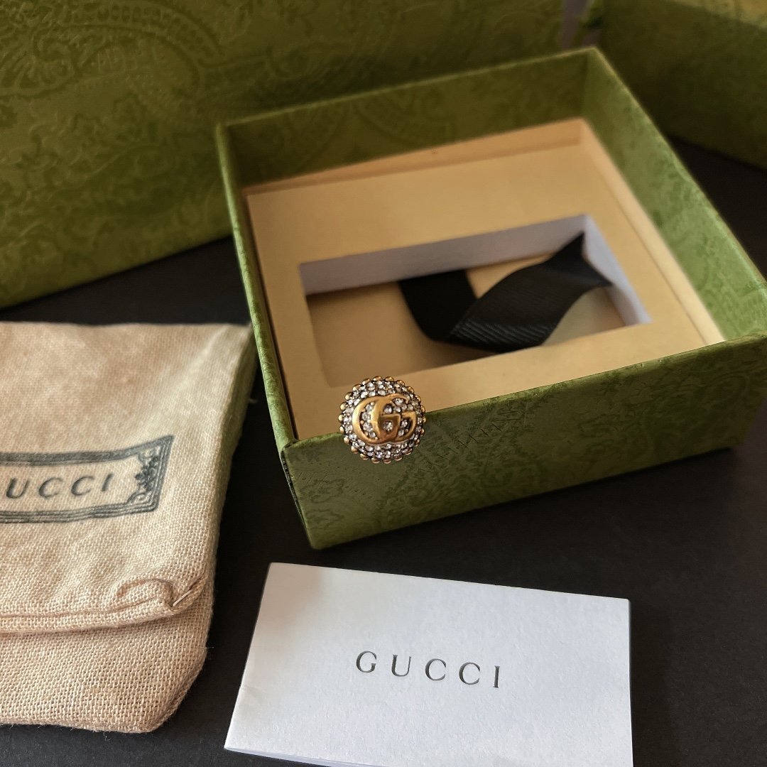 GUCCI retro ice cream rhinestone earrings