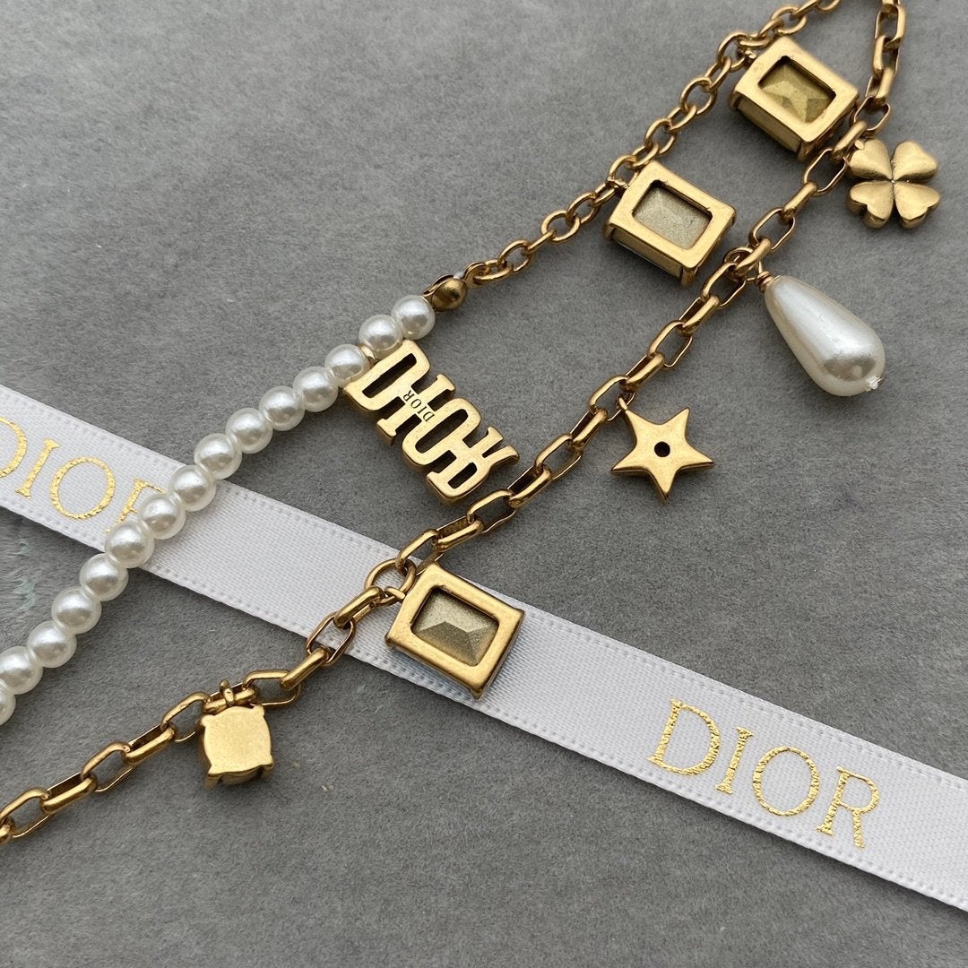 DIOR Mix and match double-layer bracelet