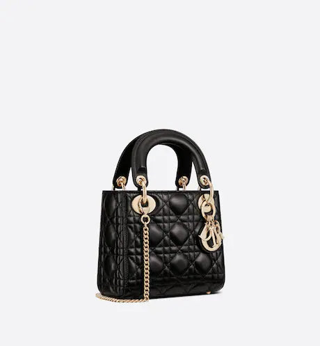 MINI LADY DIOR BAG Black Cannage Lambskin