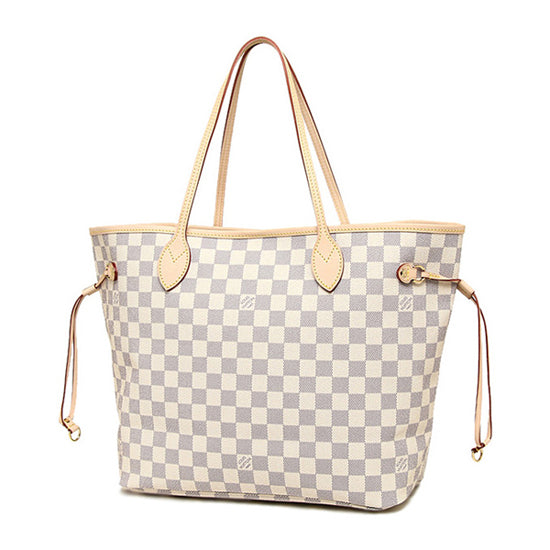 LV N51108 Neverfull GM Shoulder Bag Damier Azur Canvas
