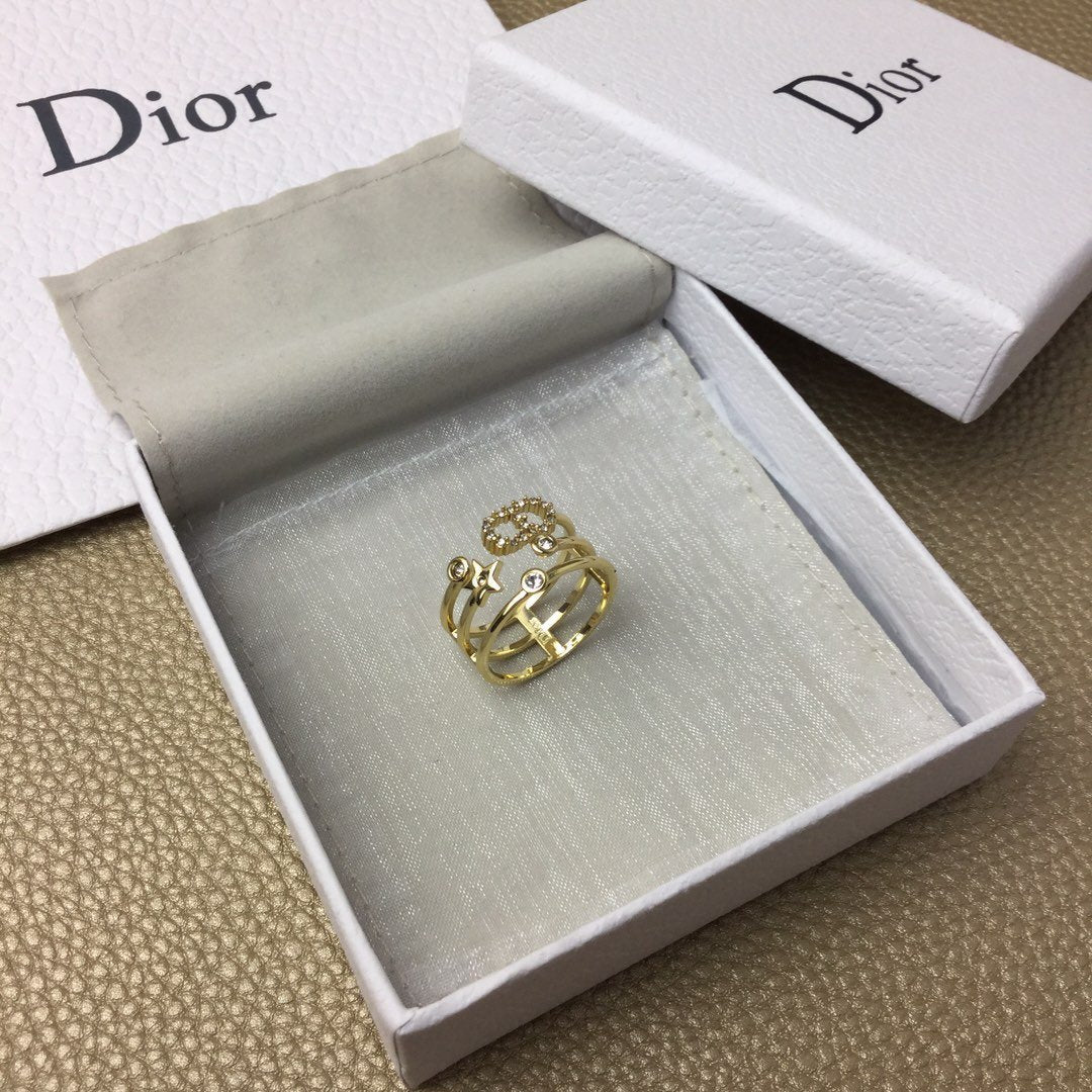 DIOR Metal Ring Connection Ring