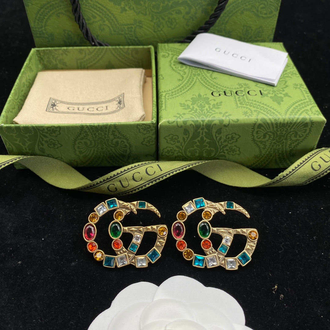 GUCCI Vintage Collection - Vintage Collection - Colored Diamond Atmosphere Earrings