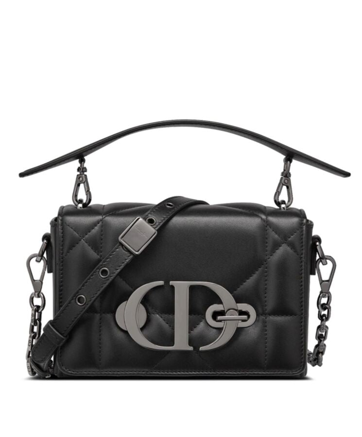 Dior 30 Montaigne Box Bag With Handle Black