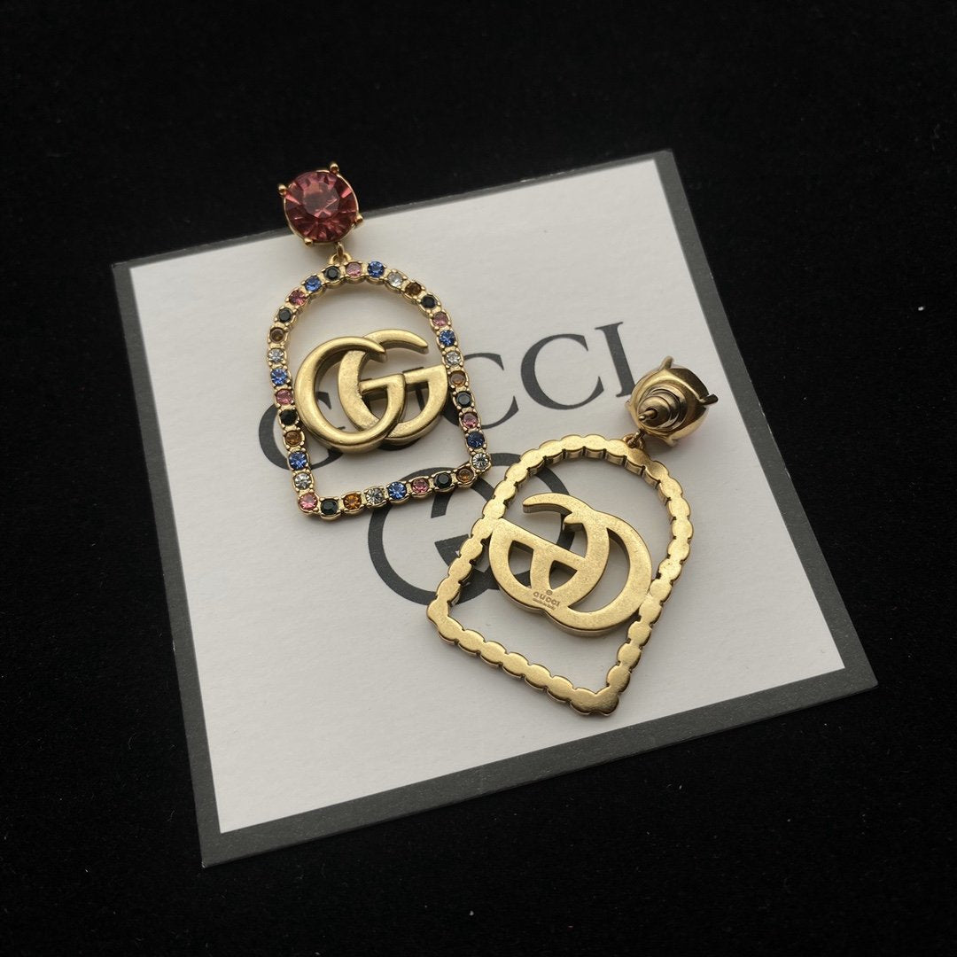 GUCCI French Style Arch Diamond Necklace