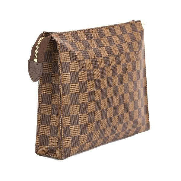 LV Damier Ebene Clutches Brown