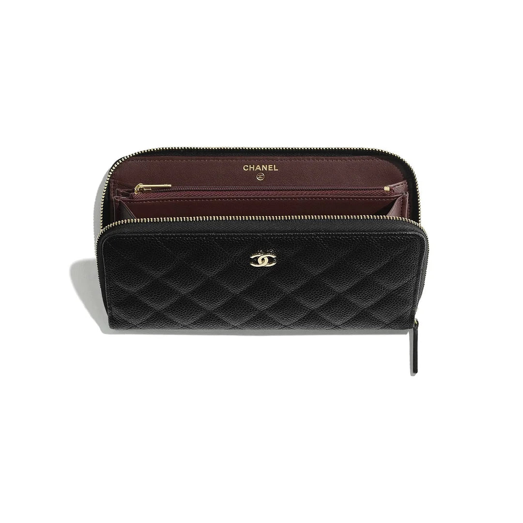 Popular Chanel Classic Long Zip Wallet
