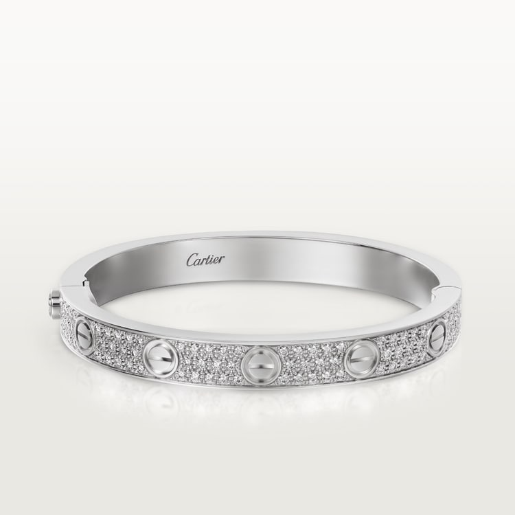 LOVE BRACELET, DIAMOND-PAVED