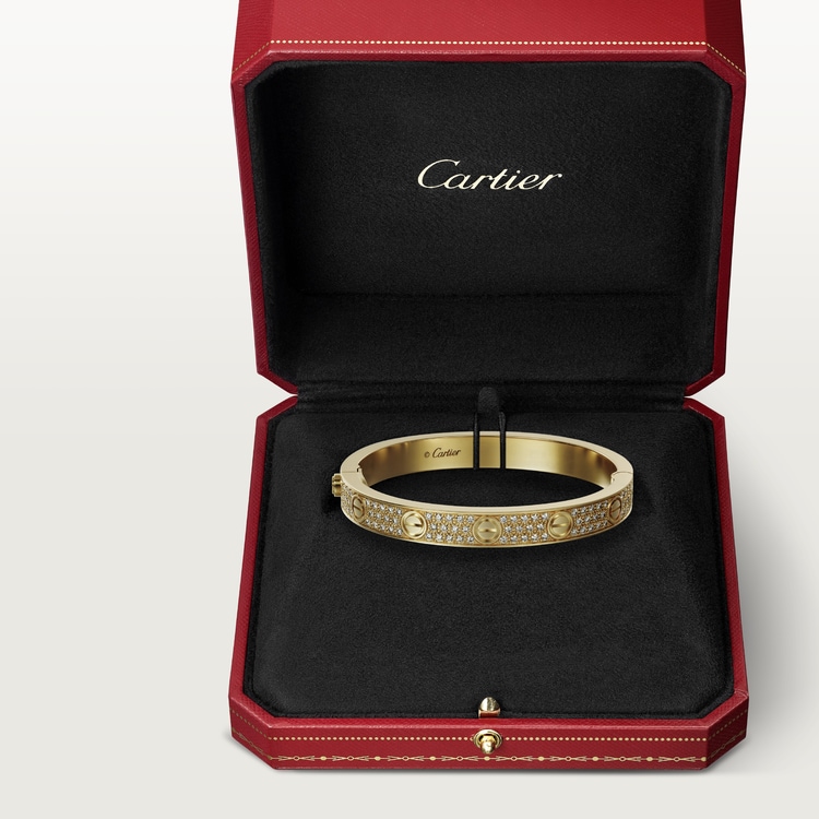 LOVE BRACELET, DIAMOND-PAVED