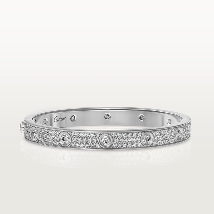 LOVE BRACELET, DIAMOND-PAVED