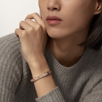 LOVE BRACELET, DIAMOND-PAVED