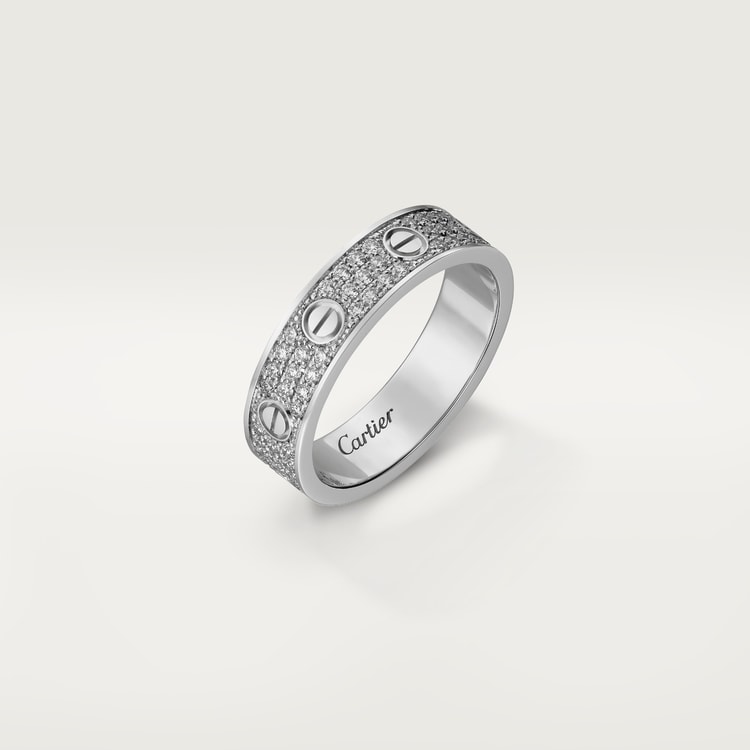 LOVE WEDDING BAND, DIAMOND-PAVED