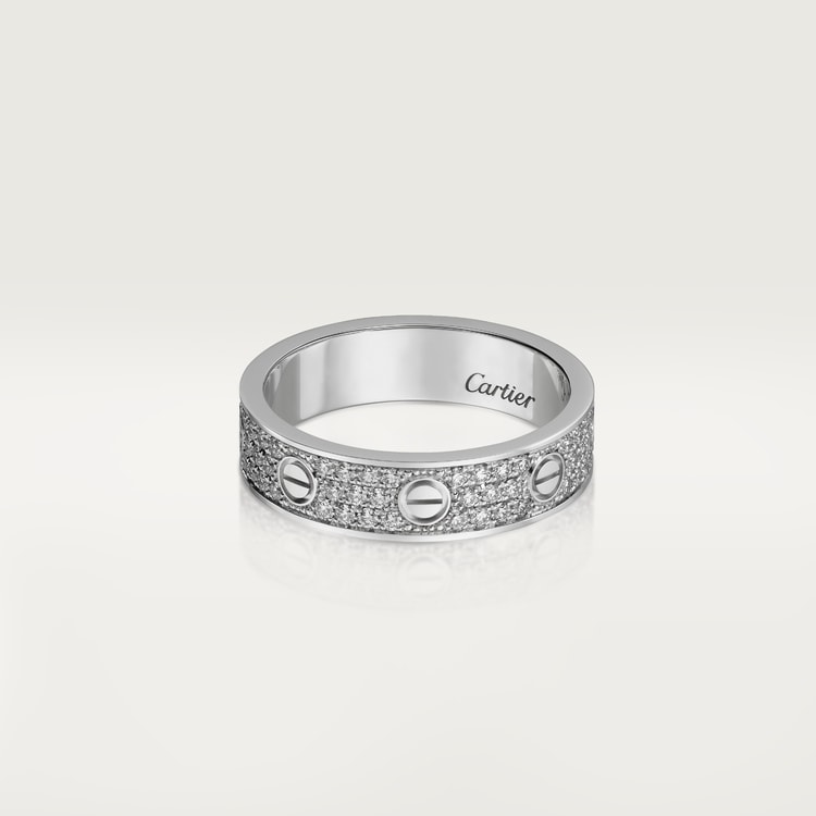 LOVE WEDDING BAND, DIAMOND-PAVED