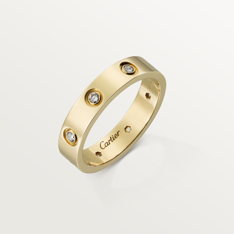 LOVE WEDDING BAND, 6 DIAMONDS
