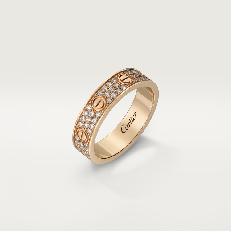 LOVE WEDDING BAND, DIAMOND-PAVED