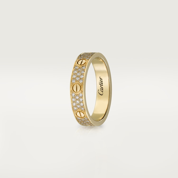 LOVE WEDDING BAND, DIAMOND-PAVED