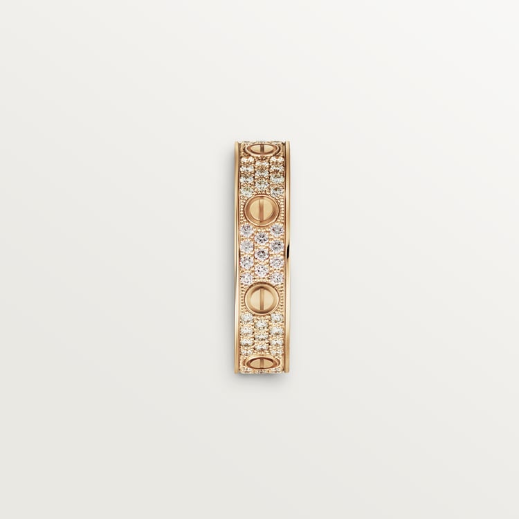 LOVE WEDDING BAND, DIAMOND-PAVED