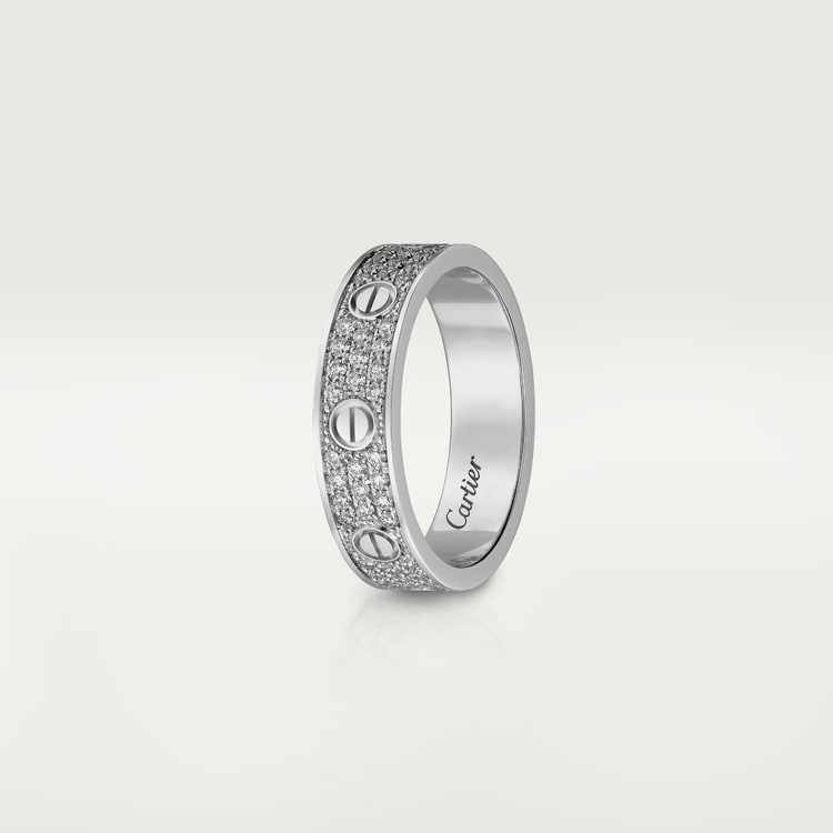 LOVE WEDDING BAND, DIAMOND-PAVED