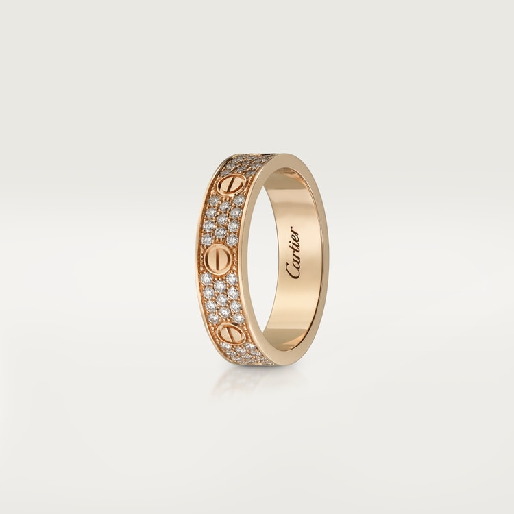 LOVE WEDDING BAND, DIAMOND-PAVED