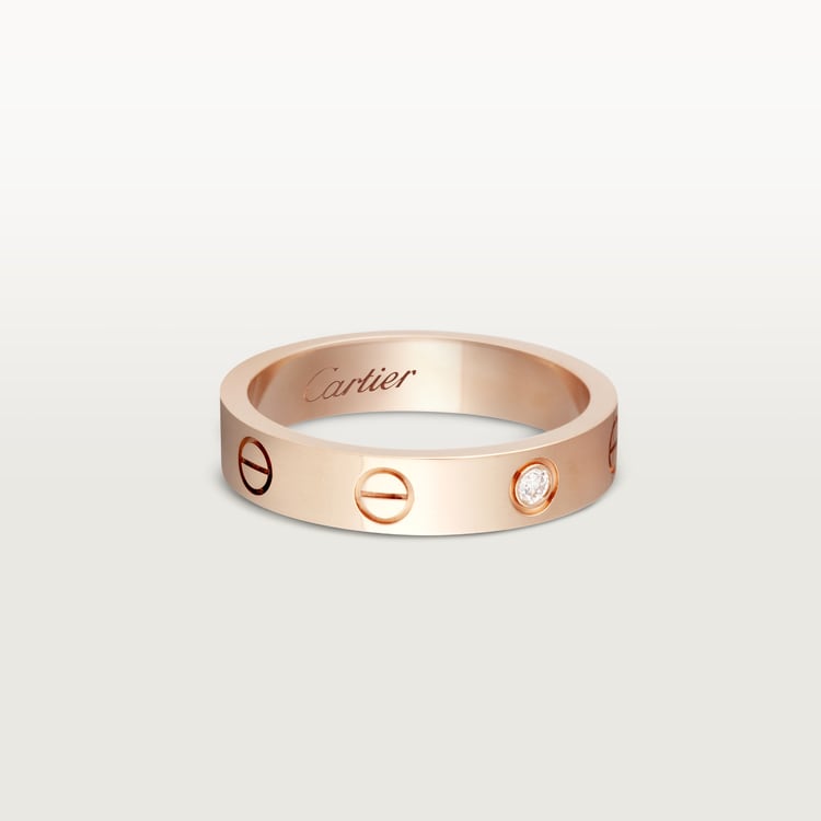LOVE WEDDING BAND, 1 DIAMOND