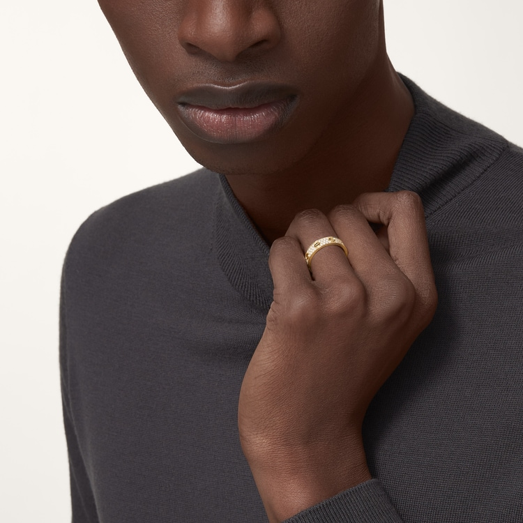 LOVE WEDDING BAND, DIAMOND-PAVED