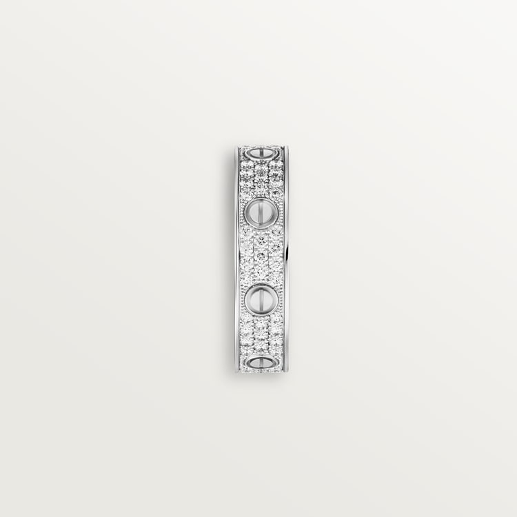 LOVE WEDDING BAND, DIAMOND-PAVED
