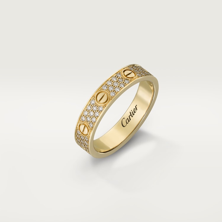 LOVE WEDDING BAND, DIAMOND-PAVED