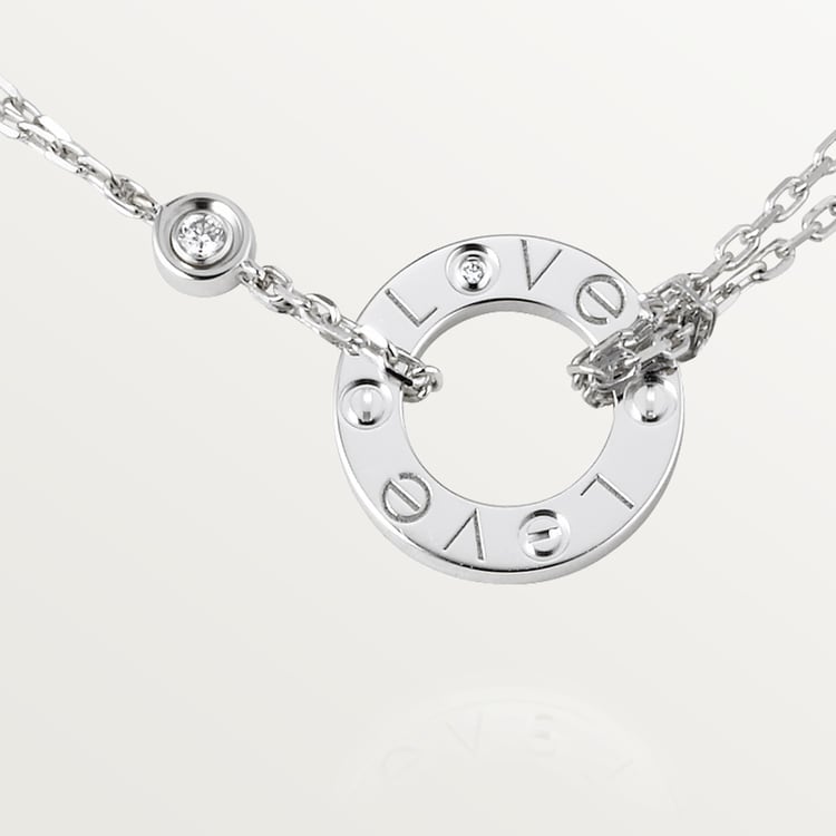 LOVE NECKLACE, 2 DIAMONDS