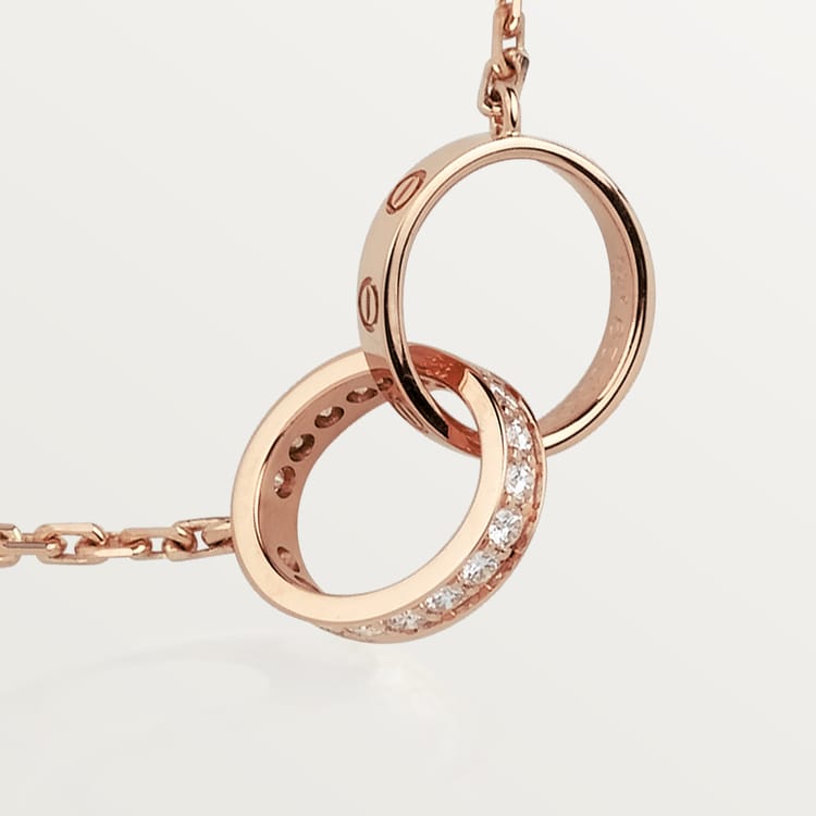 LOVE NECKLACE, DIAMONDS