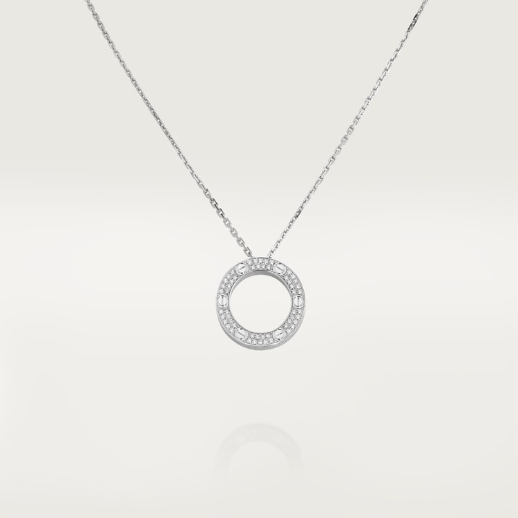 LOVE NECKLACE, DIAMOND-PAVED