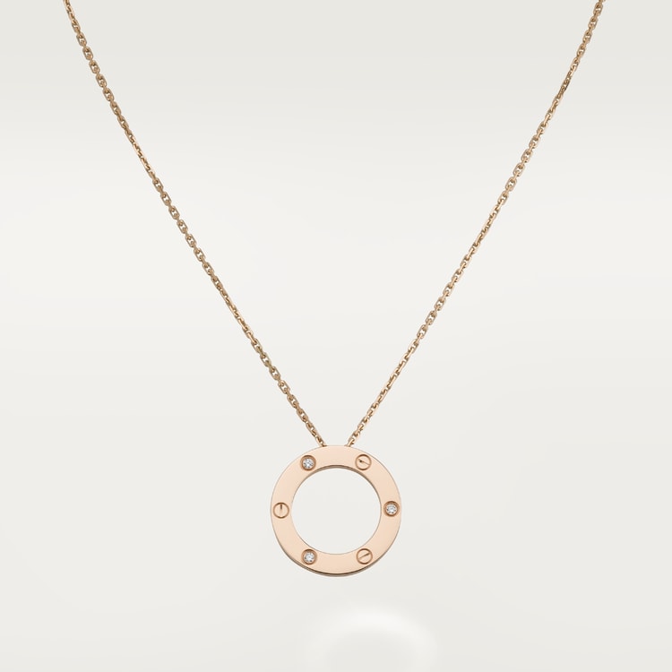 LOVE NECKLACE, 3 DIAMONDS