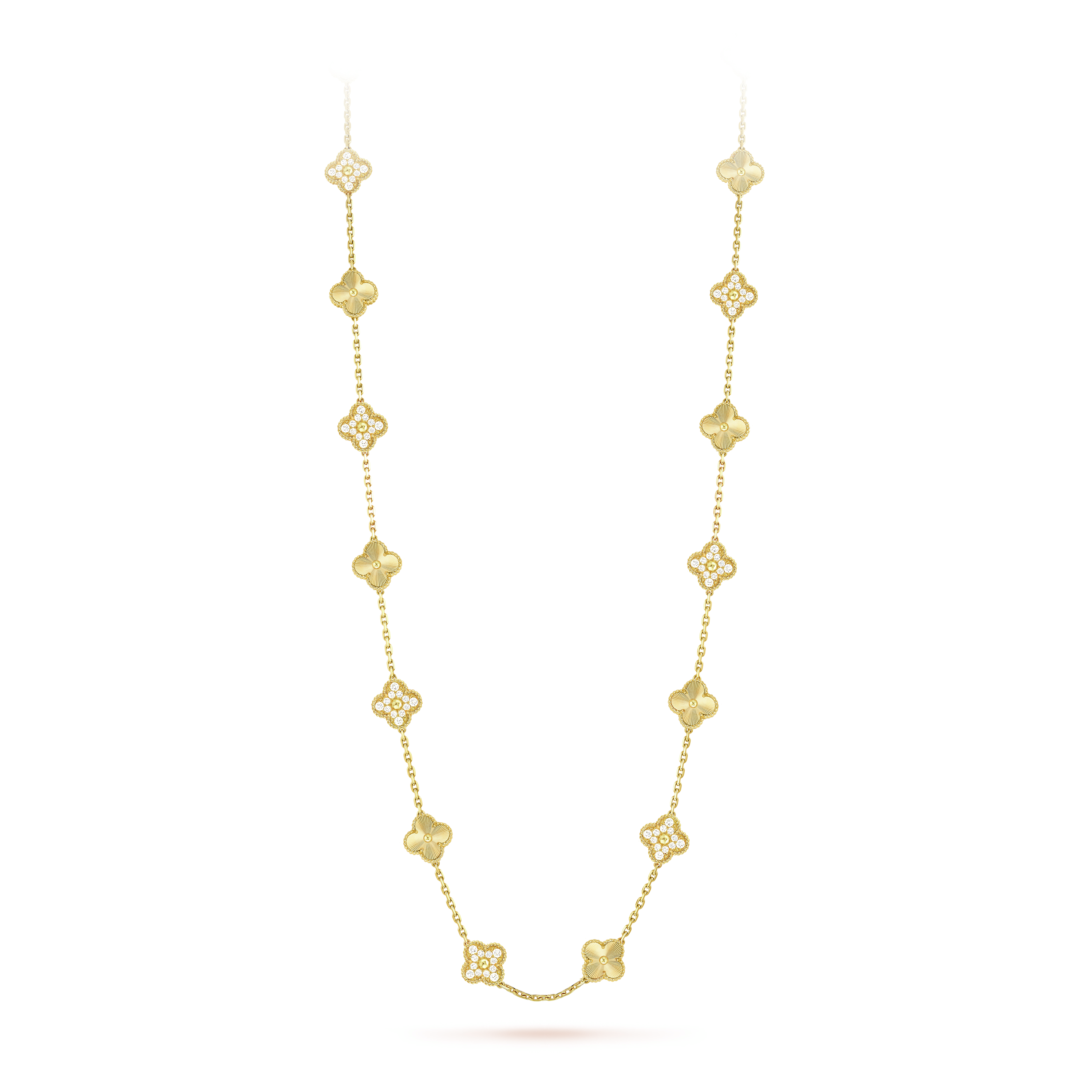 Vintage Alhambra long necklace, 20 motifs