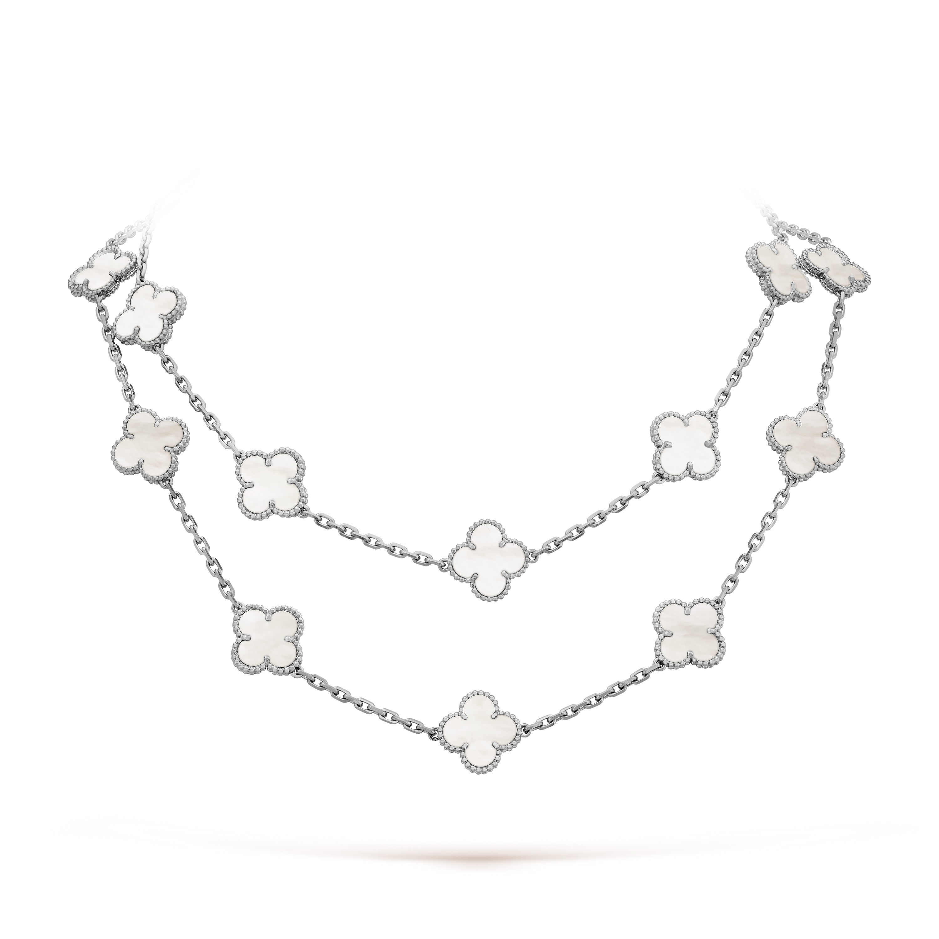 Vintage Alhambra long necklace, 20 motifs