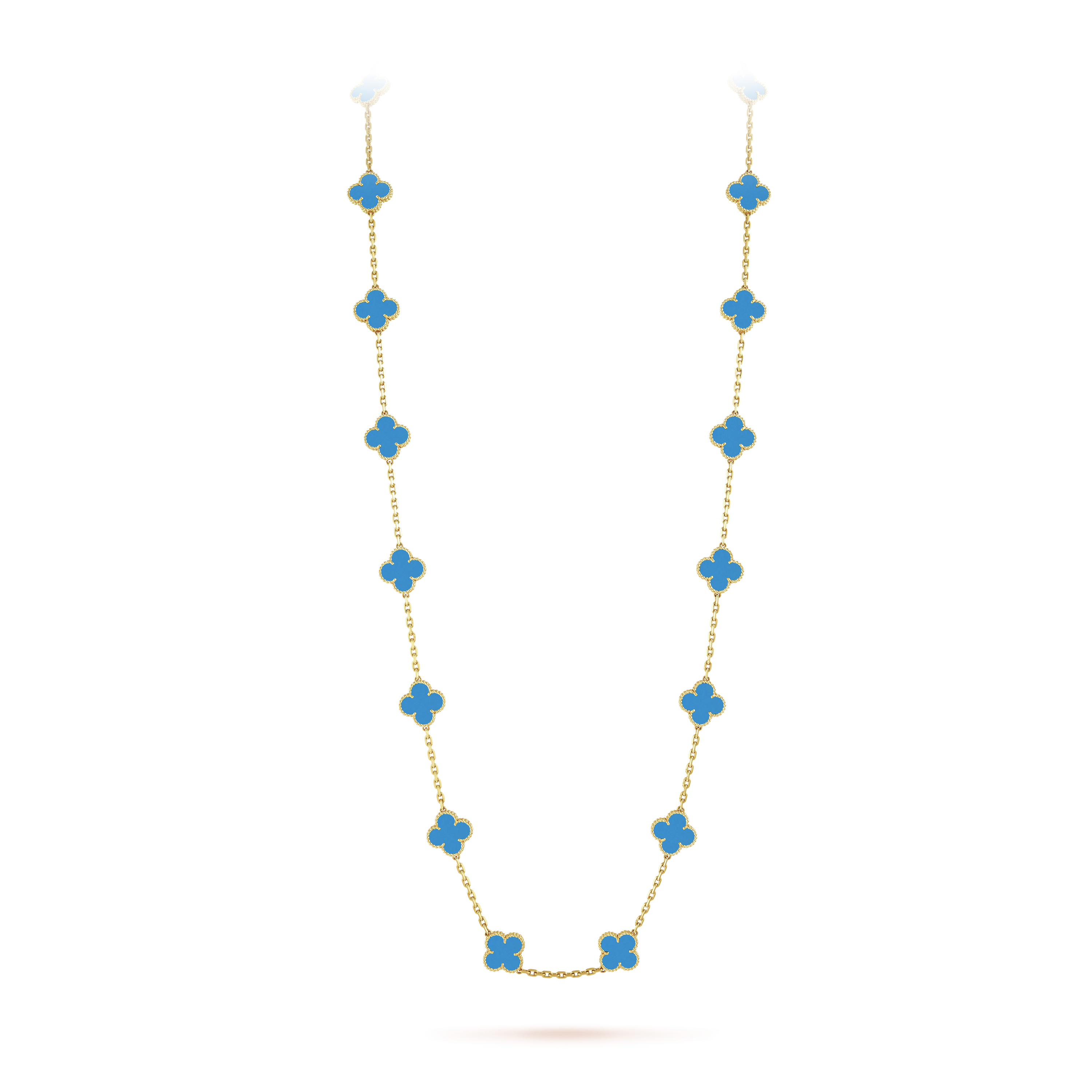 Vintage Alhambra long necklace, 20 motifs