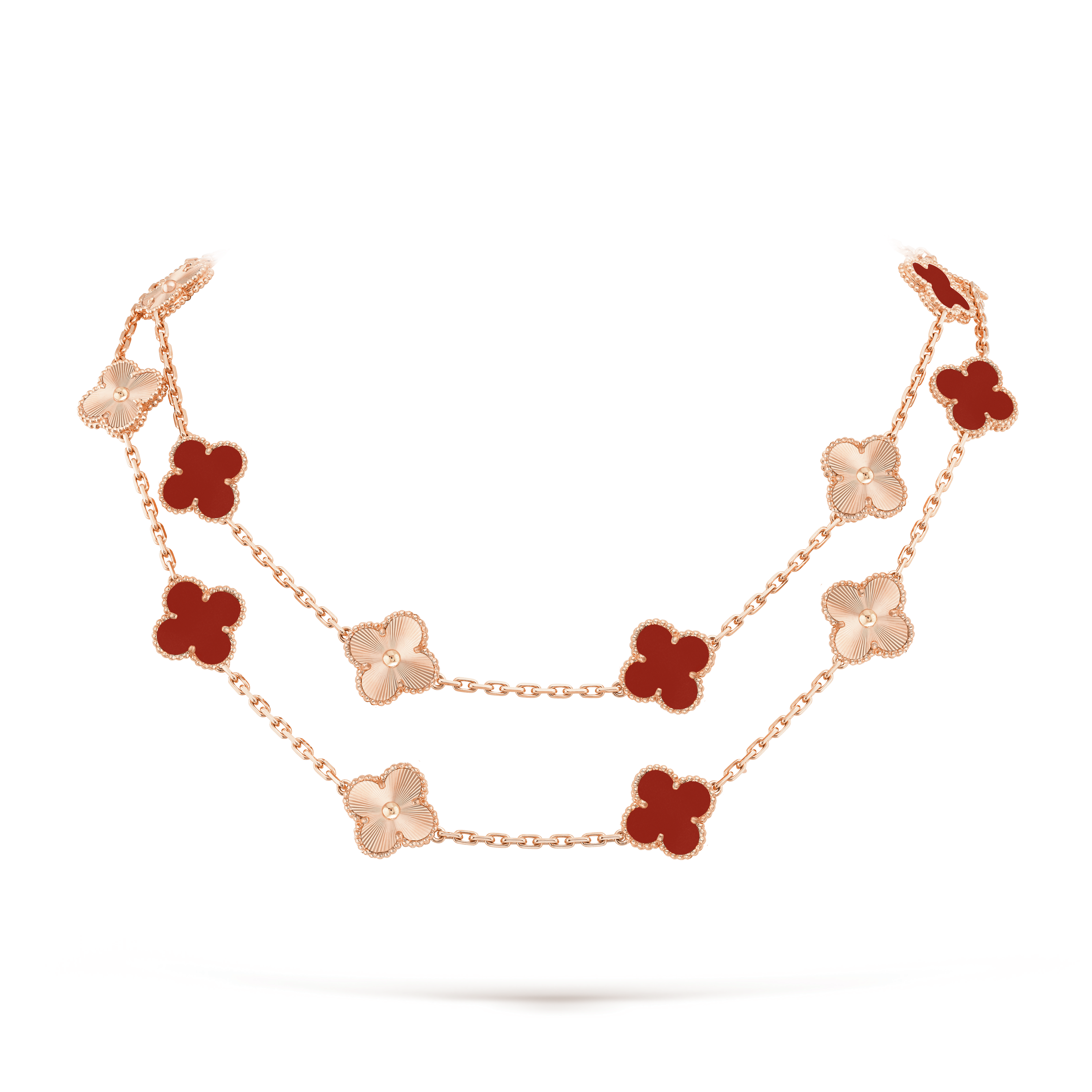 Vintage Alhambra long necklace, 20 motifs