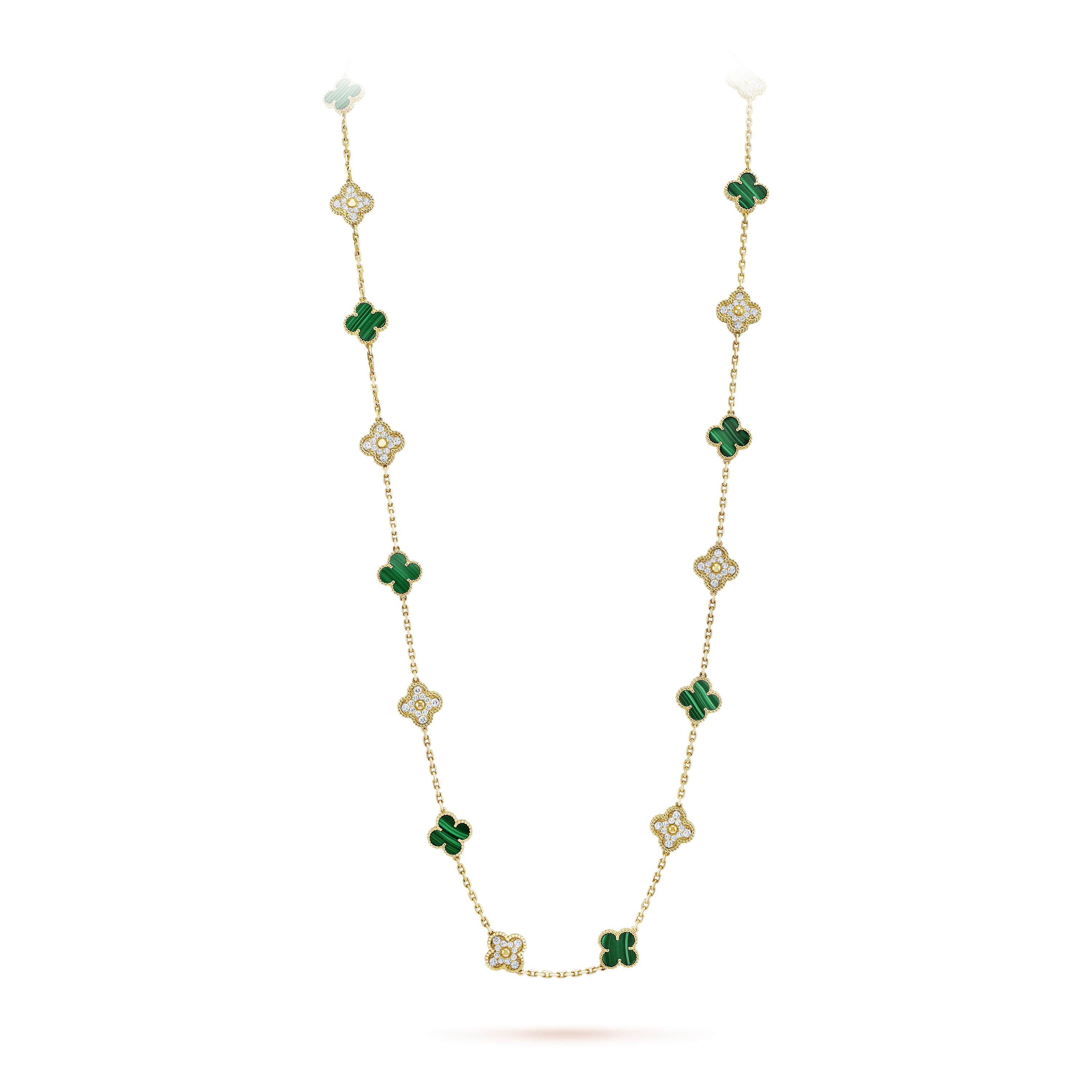 Vintage Alhambra long necklace, 20 motifs