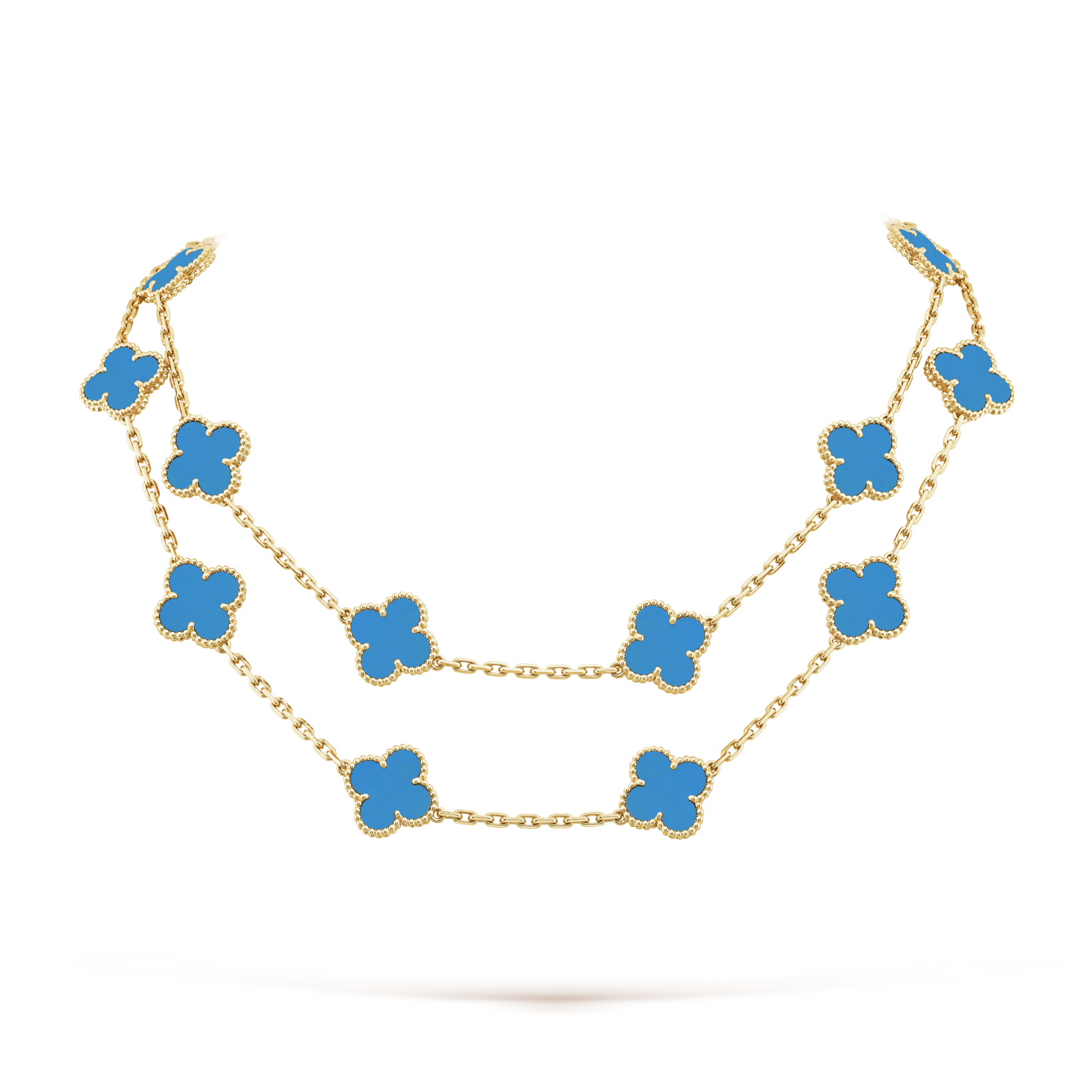 Vintage Alhambra long necklace, 20 motifs